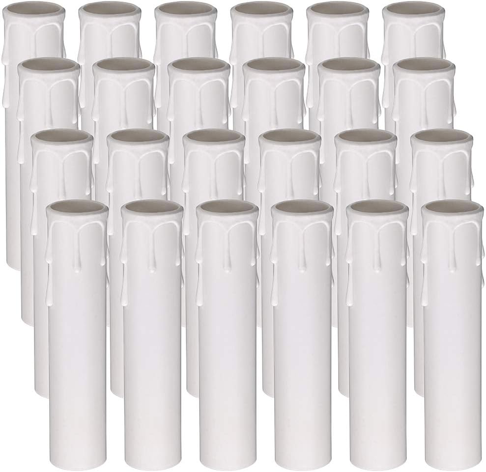 24 Fundas Velas 4pulg Adaptables Candelabros