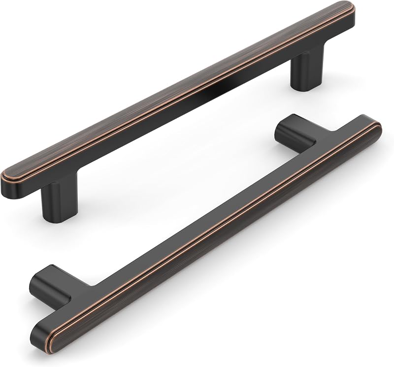 10 Manijas Cocina 5" Bronce Aceitado Tiradores