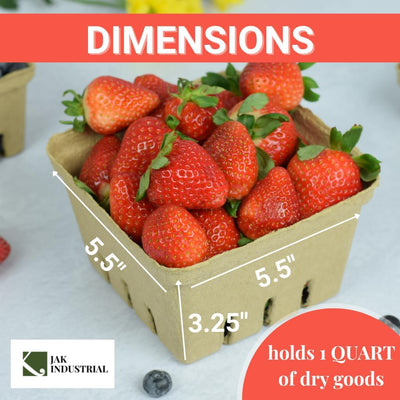 60 Pzas Canasta Frutas Verduras 1qt