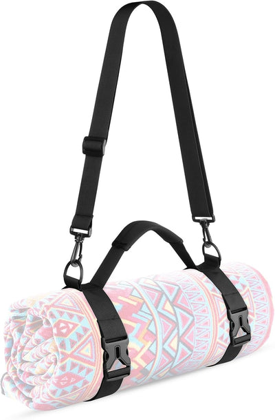 Manta yoga portátil con correa hombro asa para picnic camping