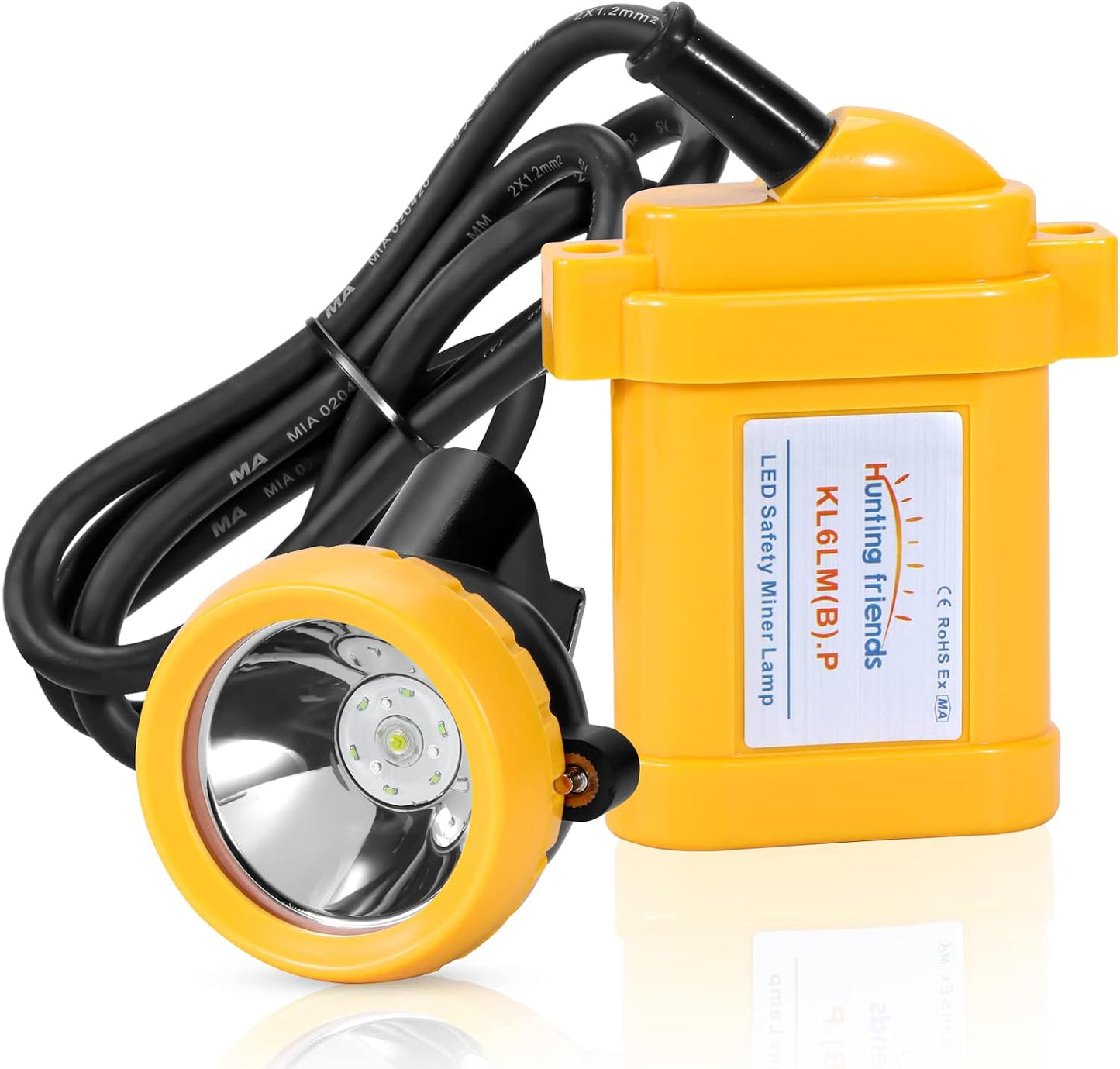 Linterna frontal LED recargable impermeable para casco