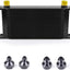 Enfriador aceite placa apilada 19 filas aluminio negro