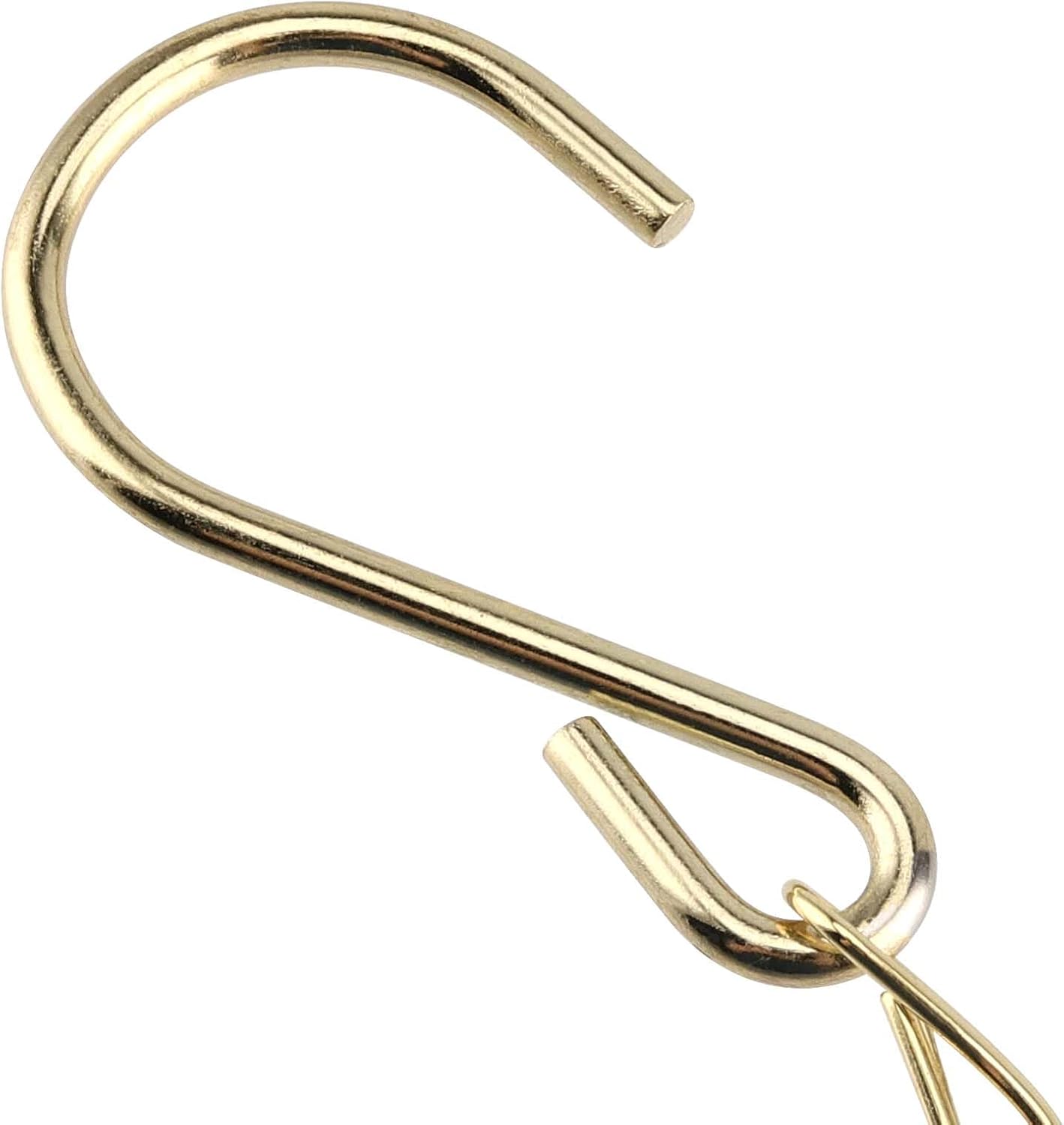 8 Cadenas Colgantes Doradas 16" Gancho S para Plantas