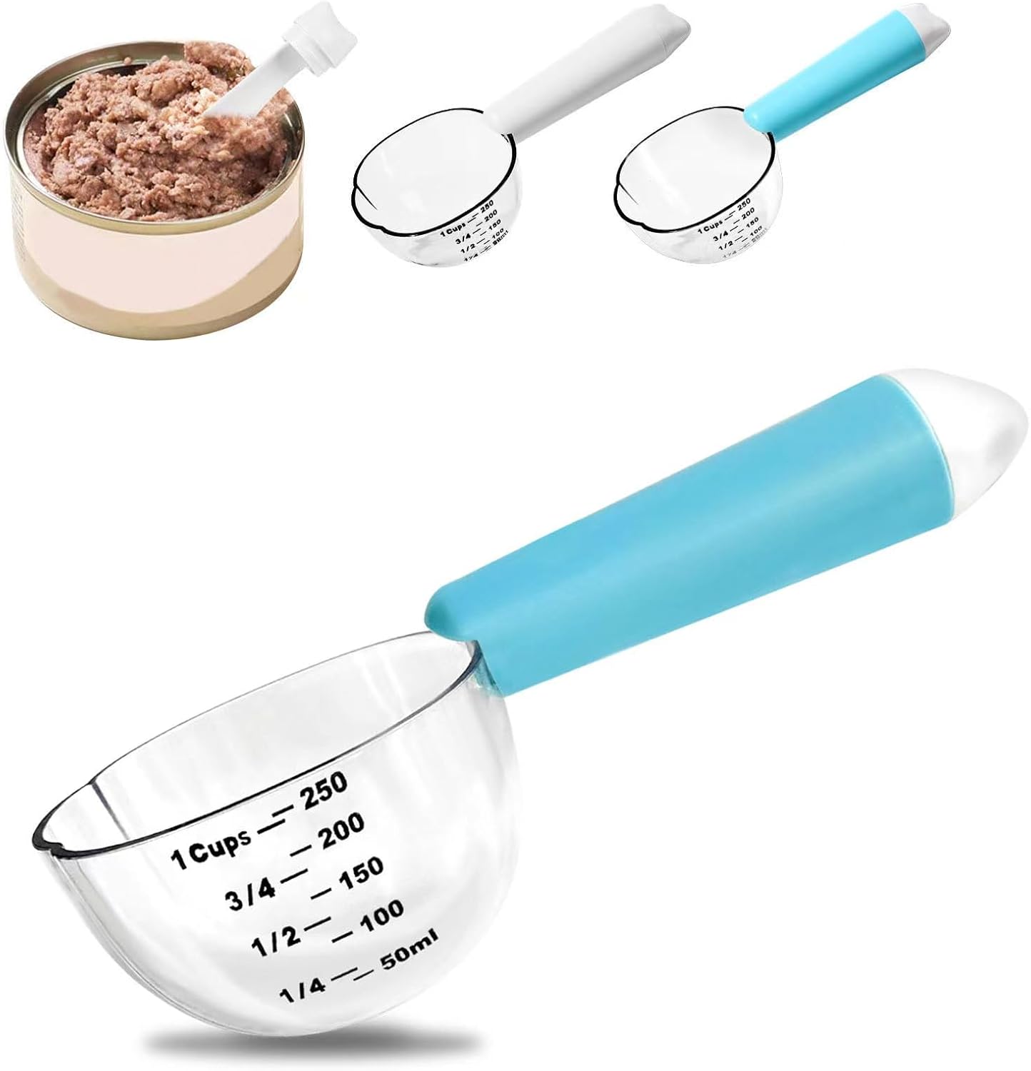 Cuchara medidora para mascotas 1 taza uso múltiple