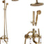 Cabezal ducha redondo latón 8" sistema triple función
