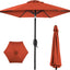 Sombrilla mesa patio redonda 7.5ft poste acero