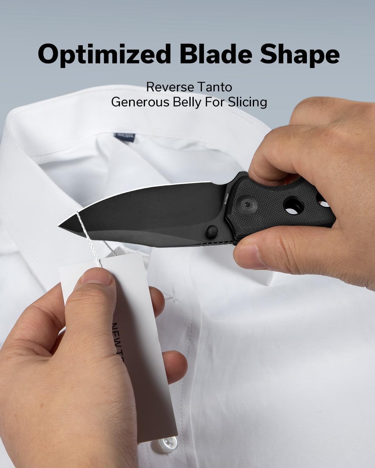 Cuchillo plegable EDC hoja 2.97" mango G10