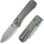 Cuchillo EDC plegable bloqueo hoja S45VN mango titanio