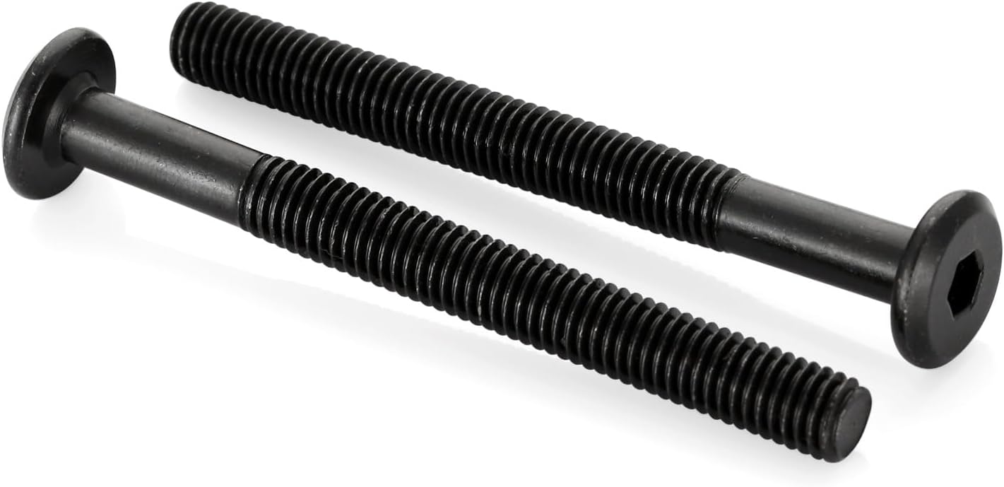 Tornillos M8x100mm Allen plana acero carbono 10pzas