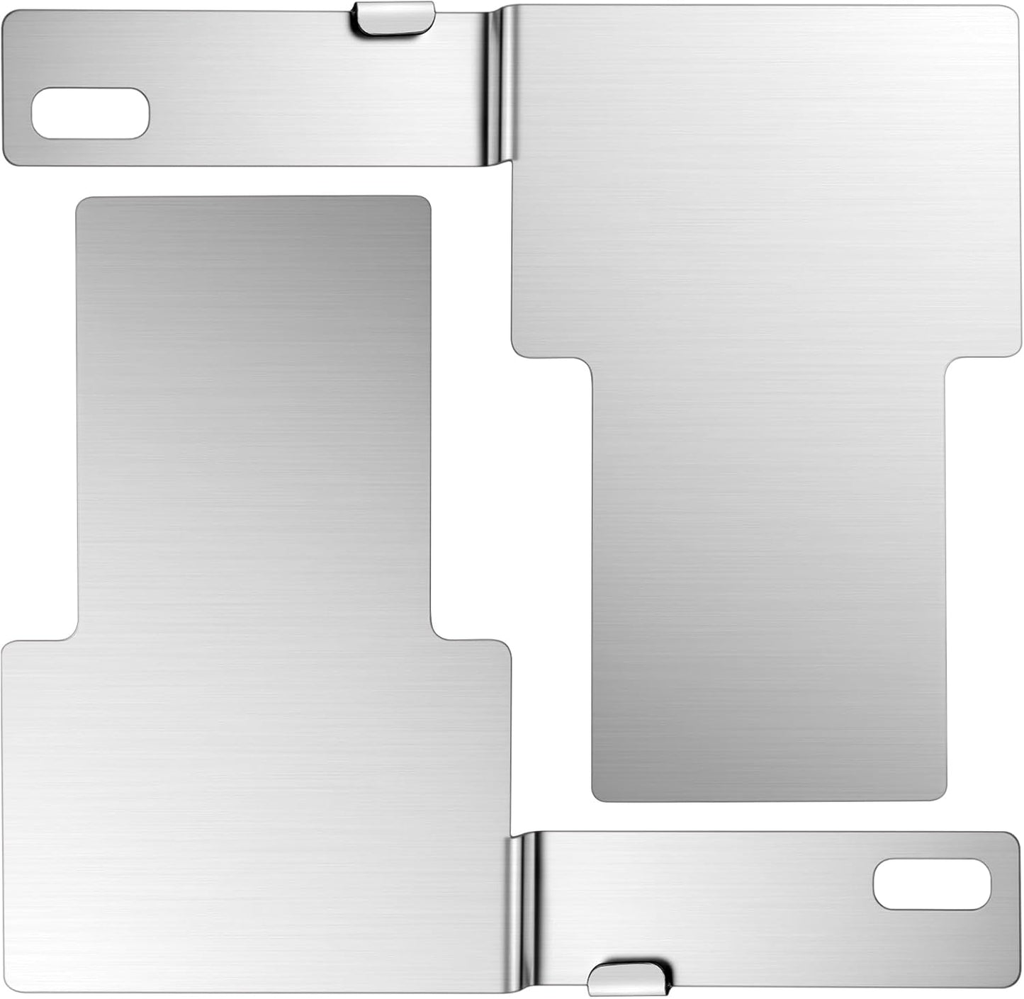 2 Pzas Soporte Placa Matrícula Acero Inox 15grados