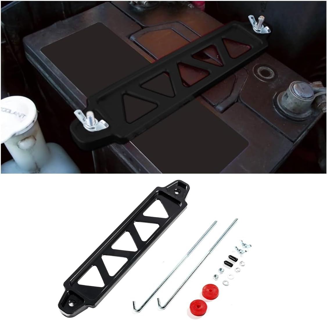 Soporte batería automóvil acero inox pernos J