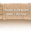 Cuerda yute 6mm x 50pies resistente manualidades jardinería