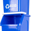 Contenedor reciclaje apilable 6gal azul libre BPA set 2