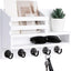 Soporte pared llaves correo con caja 5 ganchos 11.8x7.8"