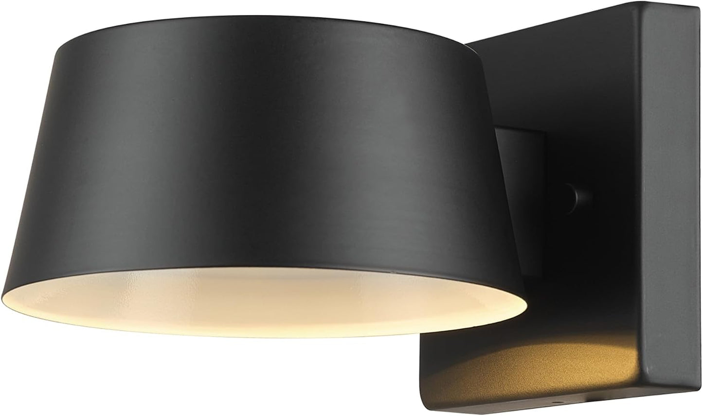 Aplique LED pared exterior 8W 650lm negro mate
