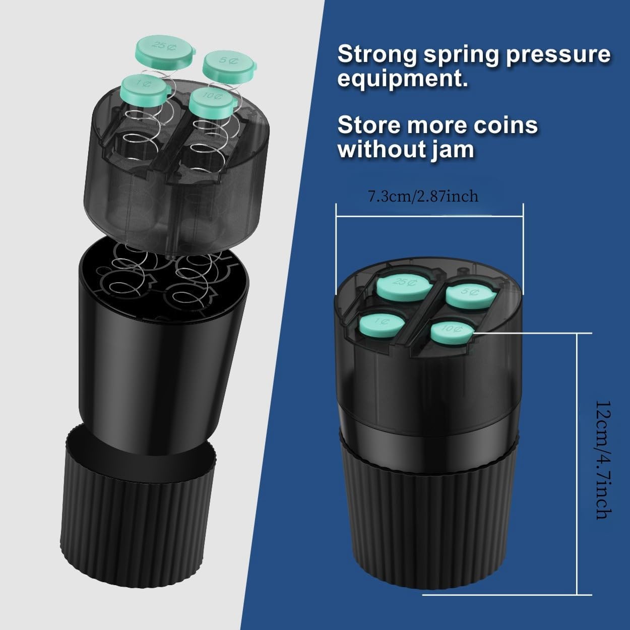 Soporte monedas universal para coche y camión