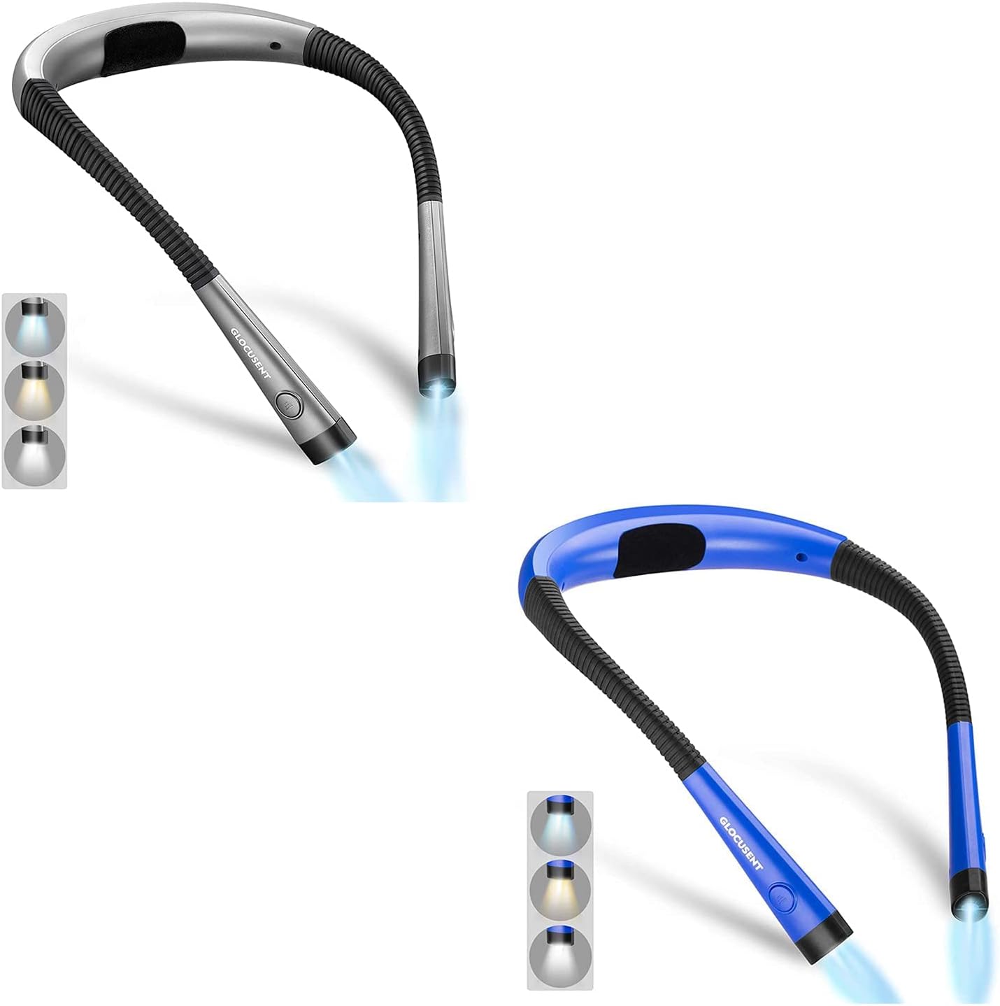 Luz LED para cuello leer en cama set 2