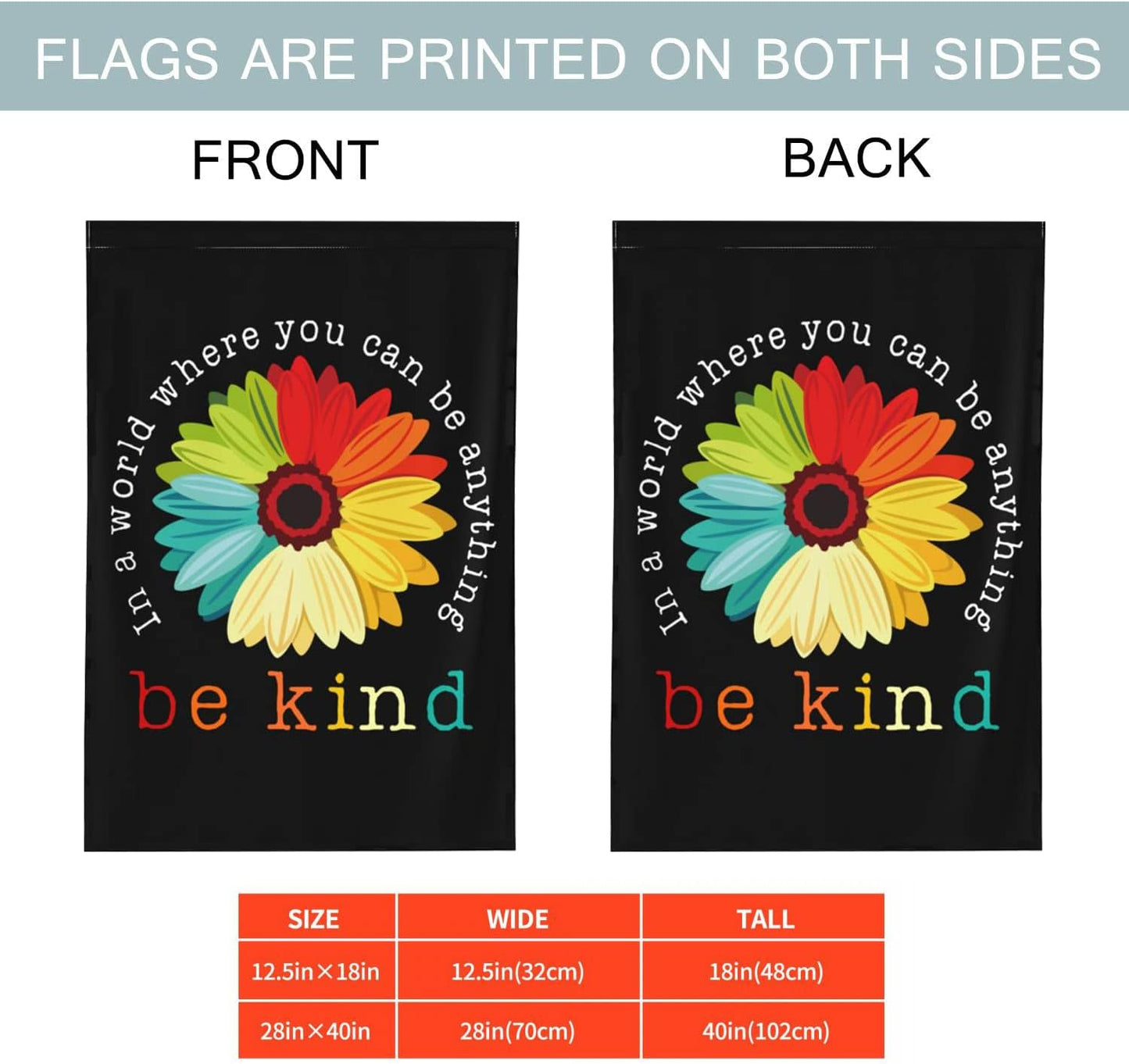 Cartel jardín «be kind garden» patrones duradero resistente