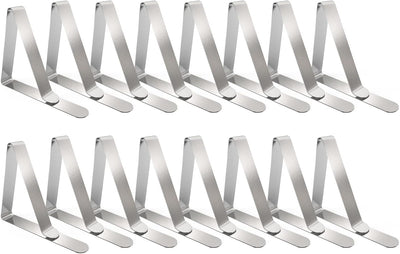 16 Clips Mantel Acero Inox Exteriores Hogar Cocina