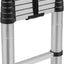 Escalera telescópica aluminio RV plegable 10.5f plateada