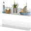 Estante acrílico blanco 16pulg para especias pared cocina