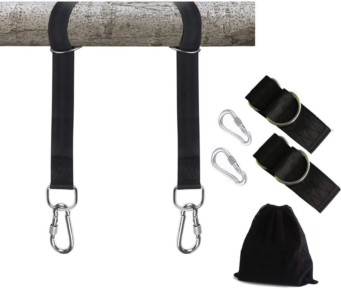 Kit colgar columpio soporta 2100lb 2 correas mosqueton