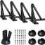 Patas mesa horquilla 4" metal negro 880lb