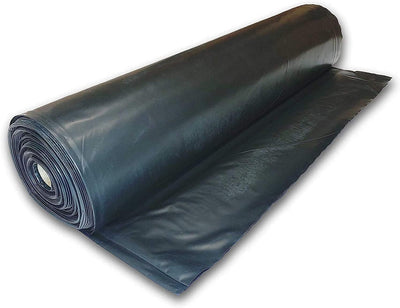 Lámina plástico negro 6mil 25x10pies resistente jardinería