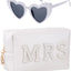 Juego regalo novia gafas perlas bolsa maquillaje boda