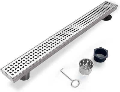Drenaje ducha lineal 60pulg rejilla extraible acero inox