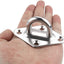 Kit ganchos hamaca acero inox M8 1000lb para pared