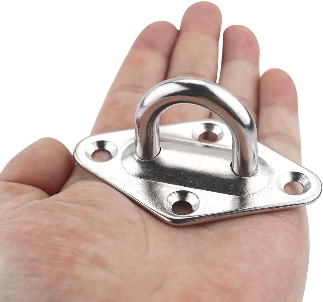Kit ganchos hamaca acero inox M8 1000lb para pared