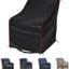 Fundas sillas patio impermeables Adirondack mecedoras negro