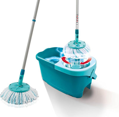 Trapeador ergo con cubo 33cm microfibra 360