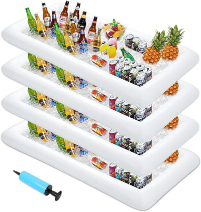 4 Barras Inflables Servidor Hielo 53x25" Bufé