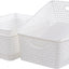 4 Pzas Cestas Almacenamiento Plástico Cocina 8L Blanco