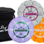 Set 3 discos golf bolsa hombro putter principiantes