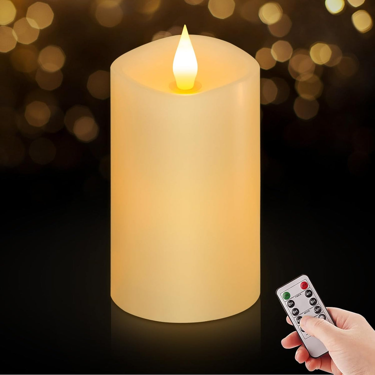 Velas sin llama 5pulg set 1 con control remoto 600h
