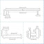Set 4 Pzas Accesorios Baño Acero Inox Pared 24"