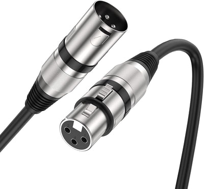 Cable XLR macho a hembra 10pies cancelación ruido