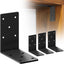 Soporte esquina 90 grados 5x5pulg para madera y muebles 4