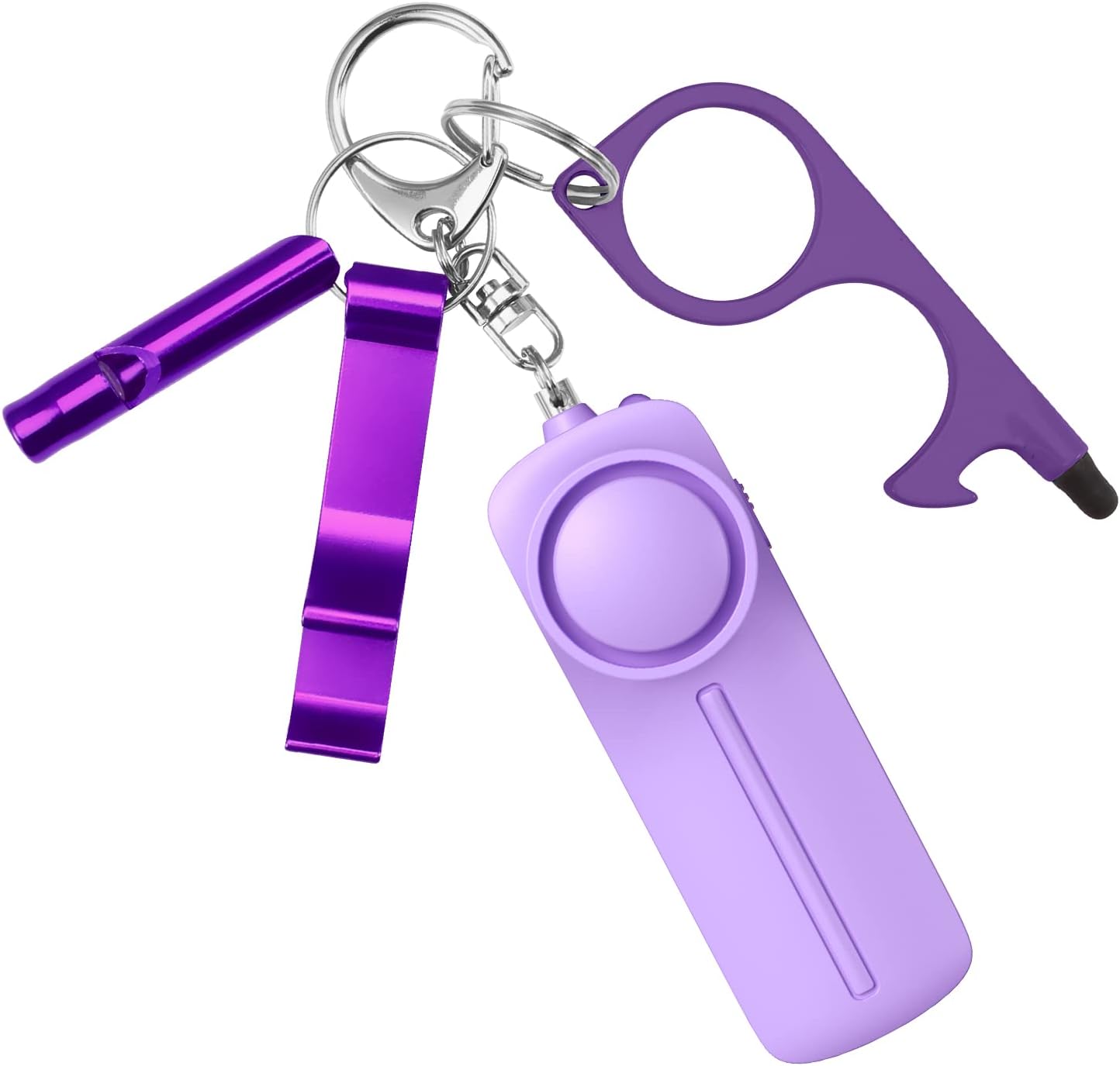 Set 4 llaveros seguridad para mujer y niña