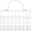 2 Pzas Cesta Pared Alambre Color Blanco Antiguo