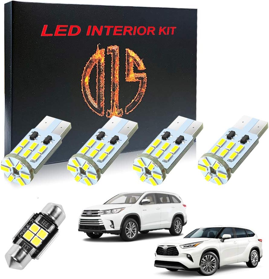 Kit luces LED interior Toyota Highlander 08-14 blanco