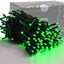 Luces Navidad 200 LED alambre verde 8 modos interior