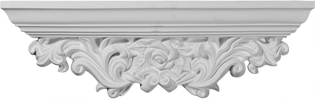 Estante Odessa Acanthus Leaf 23x3.8x7.1pulg