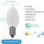 Bombillas LED C7 E12 Navidad interiores exteriores