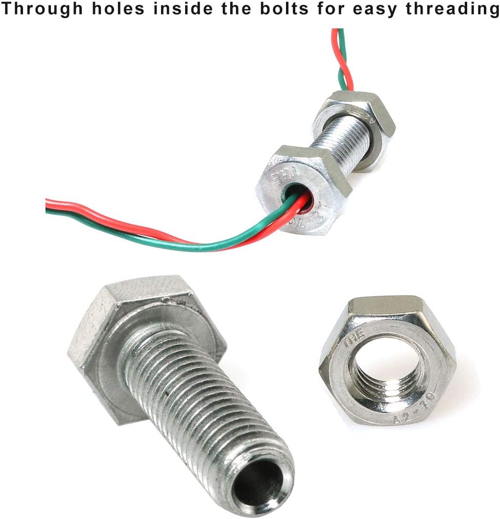 Tornillos hex M8x30 acero inox 304 para lámpara rosca
