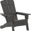 Silla Adirondack con soporte tazas poliresina gris