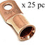 25 Pzas Terminales Anillo para Cable Batería 1/0x0.31pulg